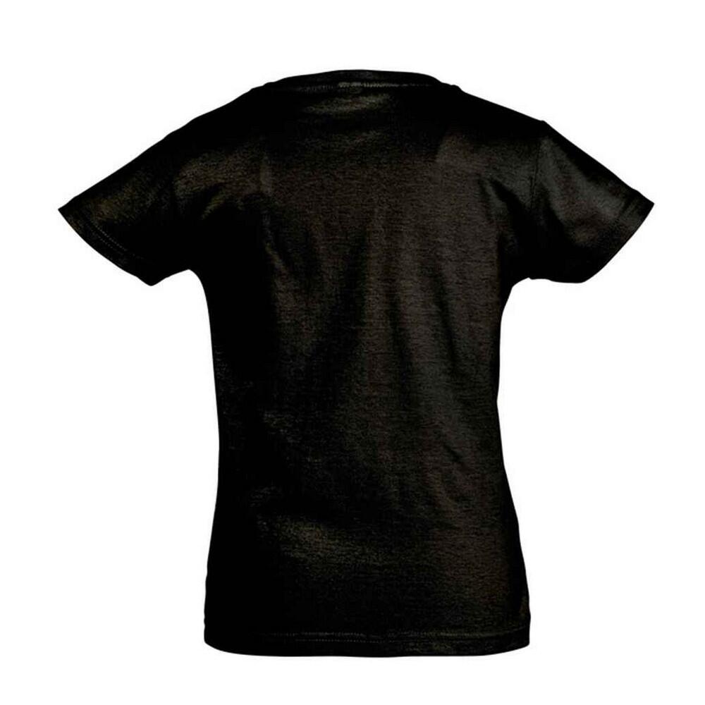 Maglietta Bambini SOLS Girlie Cherry Nero Intenso 2/3