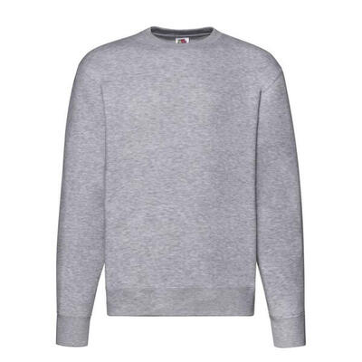 Heren premium heather inzet sweatshirt (grijs)