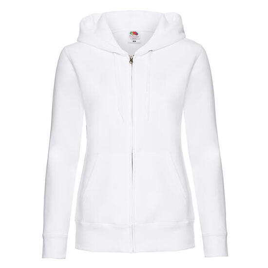 Sweat À Capuche PREMIUM SWEAT Femme (Blanc)