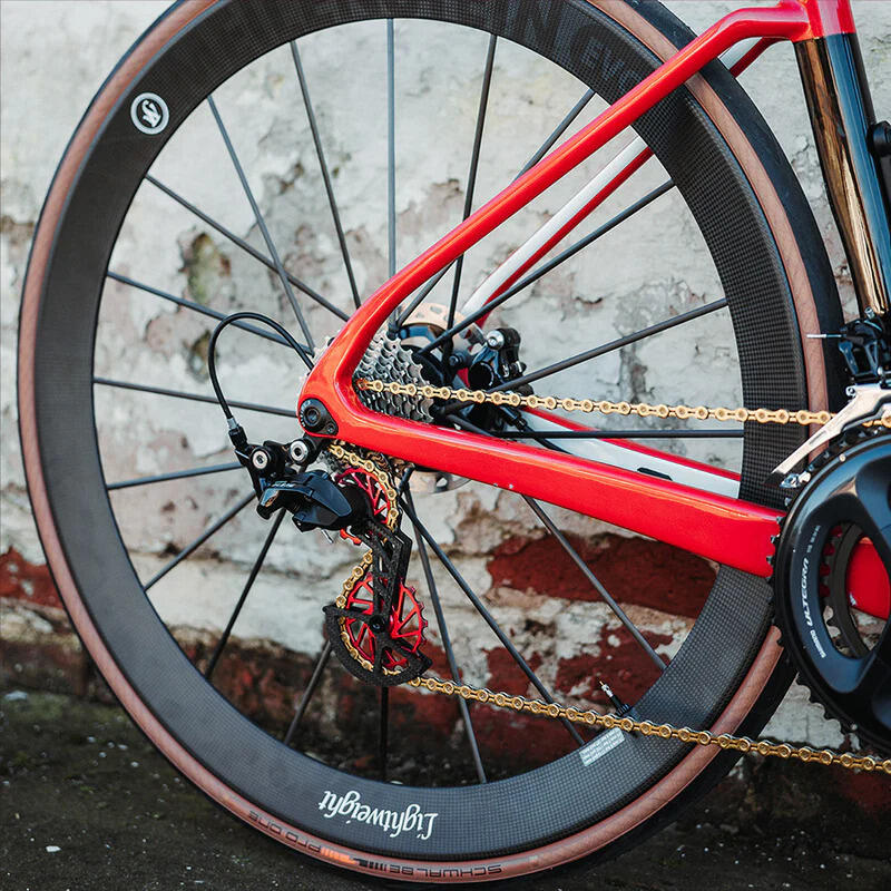 Galets De Dérailleur Alu Rouge 7075 T6 Pour 11 Vitesses - AKIVA - Neuf