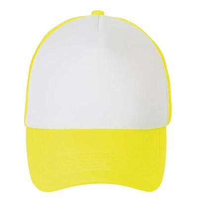Bubble colour block baseball cap (wit/zwart)
