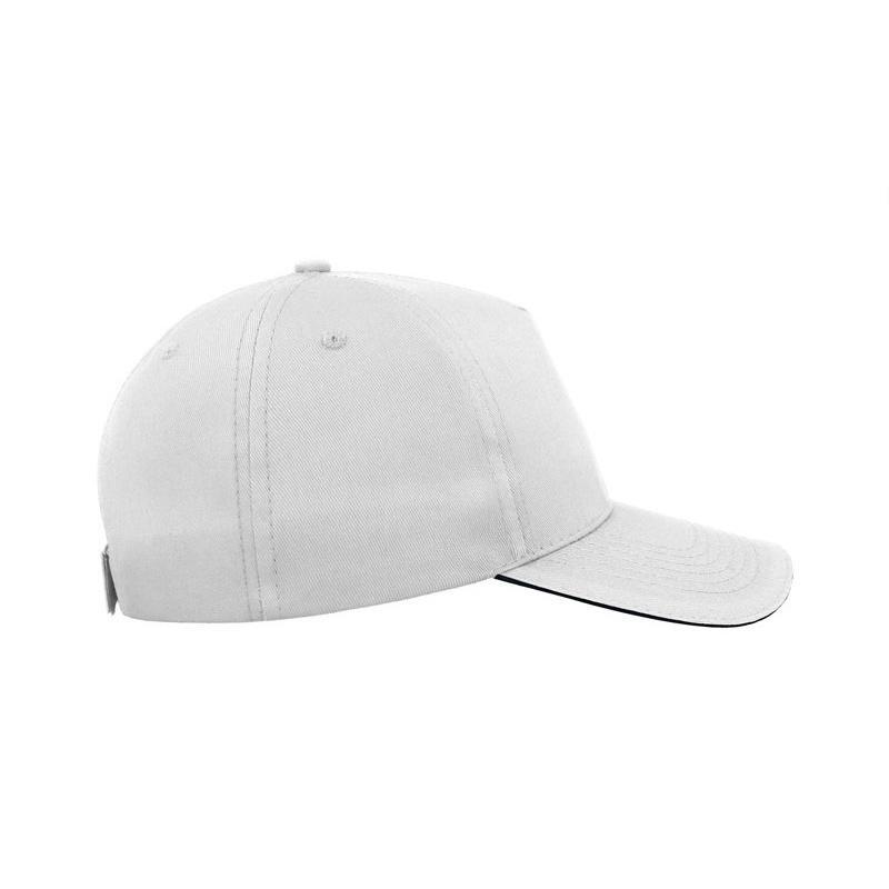 Gorra de 5 paneles diseño sandwich modelo Start 5 Blanco 4/4