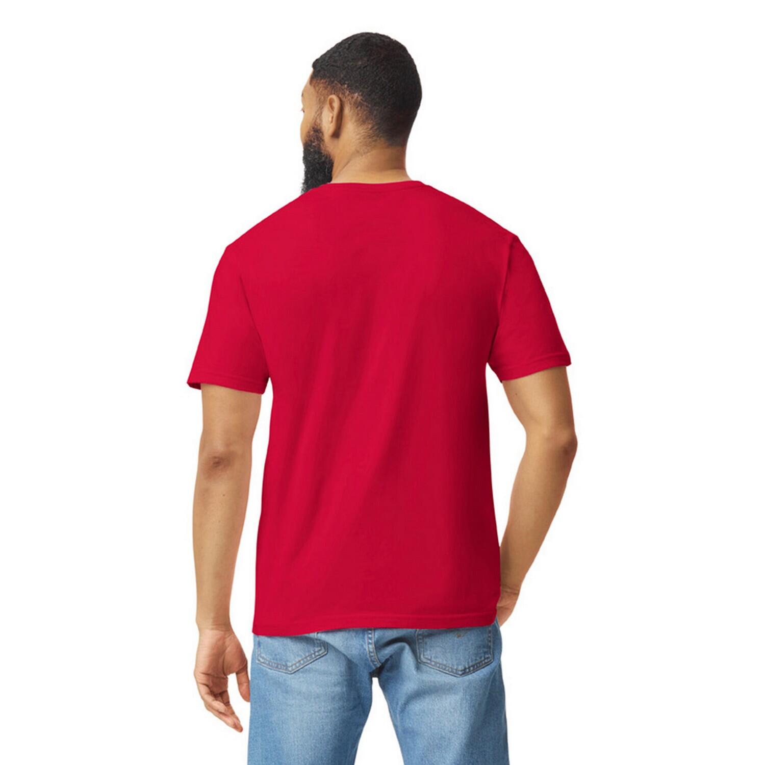 Tshirt Motif/style Uni SOFTSTYLE Adulte (Rouge Vif) 2/3