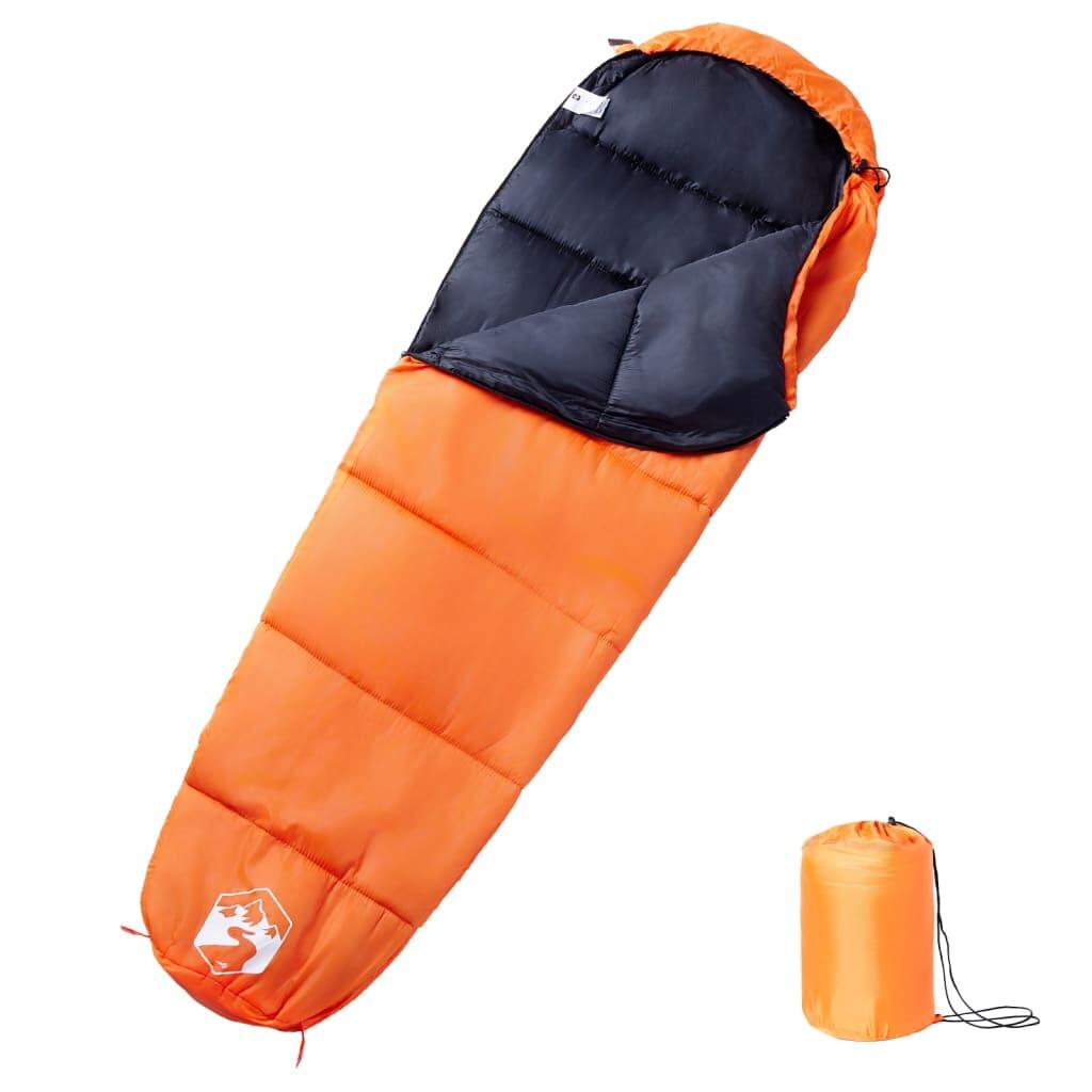 Sac de dormit vidaxl portocaliu formă mumie
