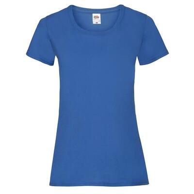 Dames valueweight tshirt (azuurblauw)