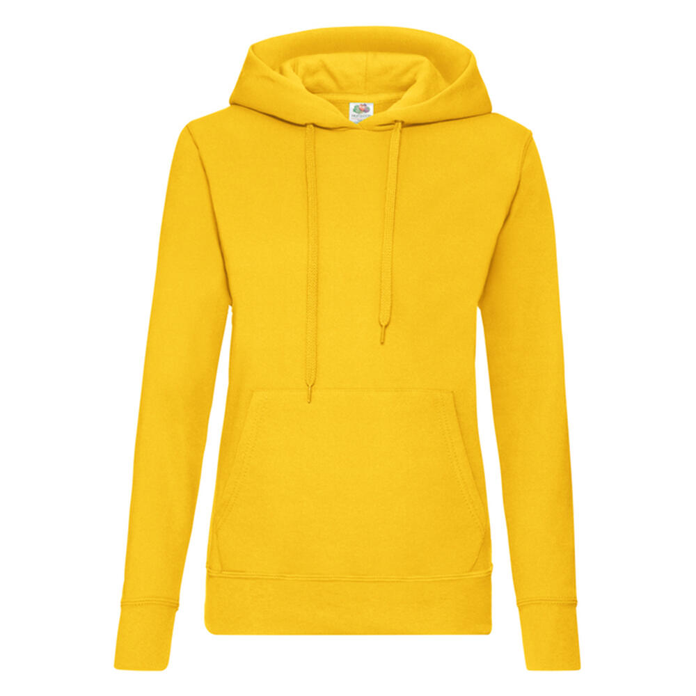 Fruit Of The Loom - Sweat À Capuche Classic Femme (tournesol) - Sweat-shirt - Jaune|orange - S - Decathlon