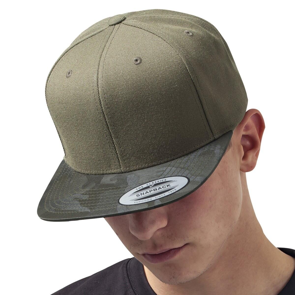 Cappellino Con Visiera Visiera Mimetica Flexfit Verde Oliva 4/4