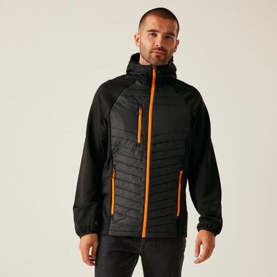 Gevulde jas hiking heren nagate hybrid jacket