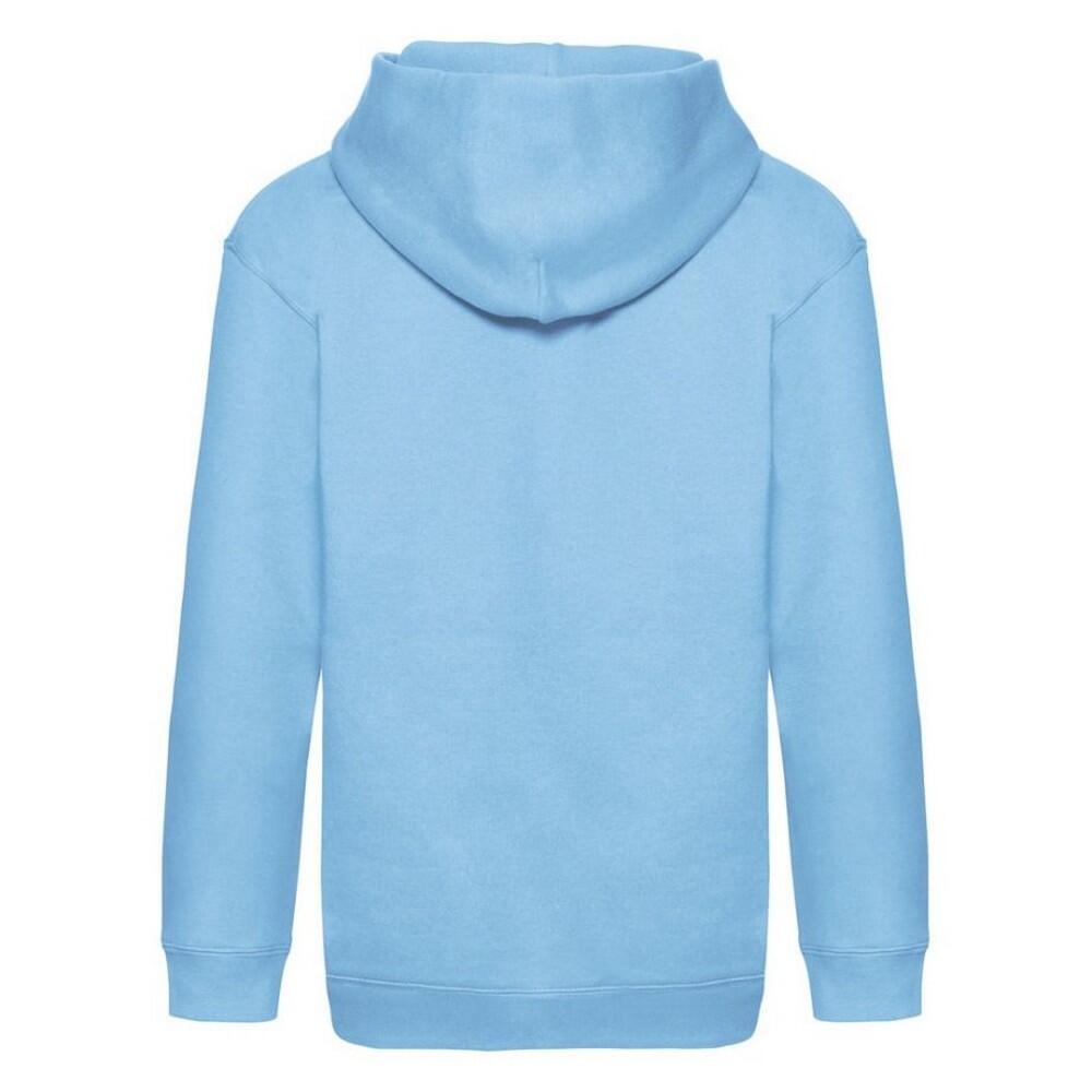 Casaco com capuz Premium para crianças e jovens (Azul Céu) 2/2