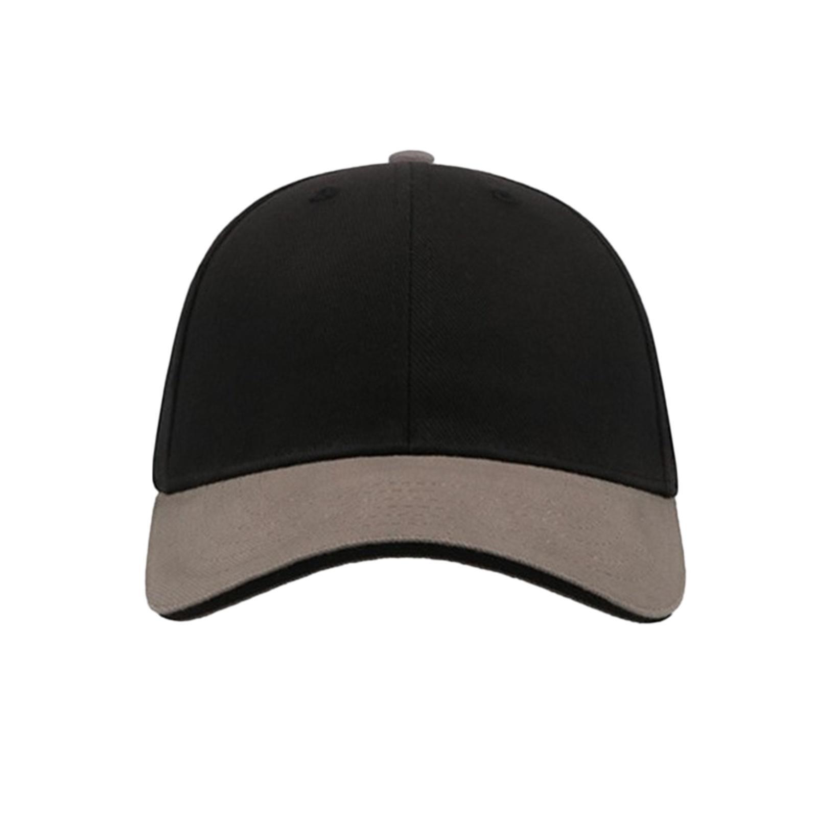 Gorra de seis capas de algodón modelo Liberty Sandwich style Negro/ Gris 3/3
