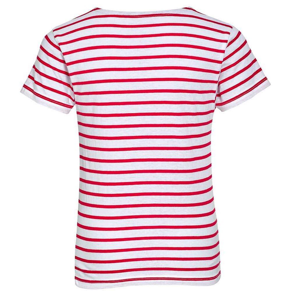 Maglietta Girocollo Bambini SOLS Miles Bianco Rosso 2/4