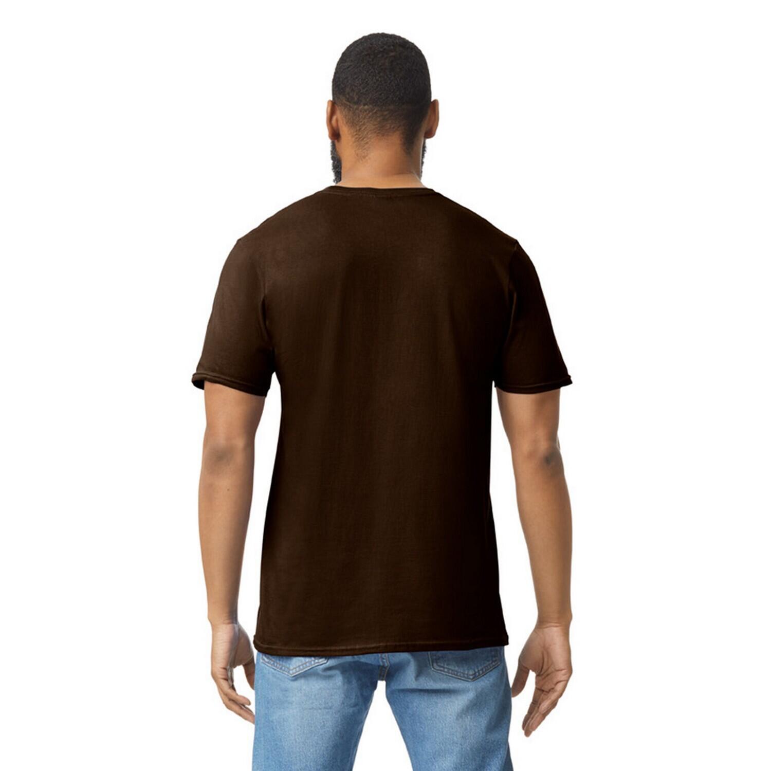 Tshirt Motif/style Uni SOFTSTYLE Adulte (Chocolat Foncé) 2/3