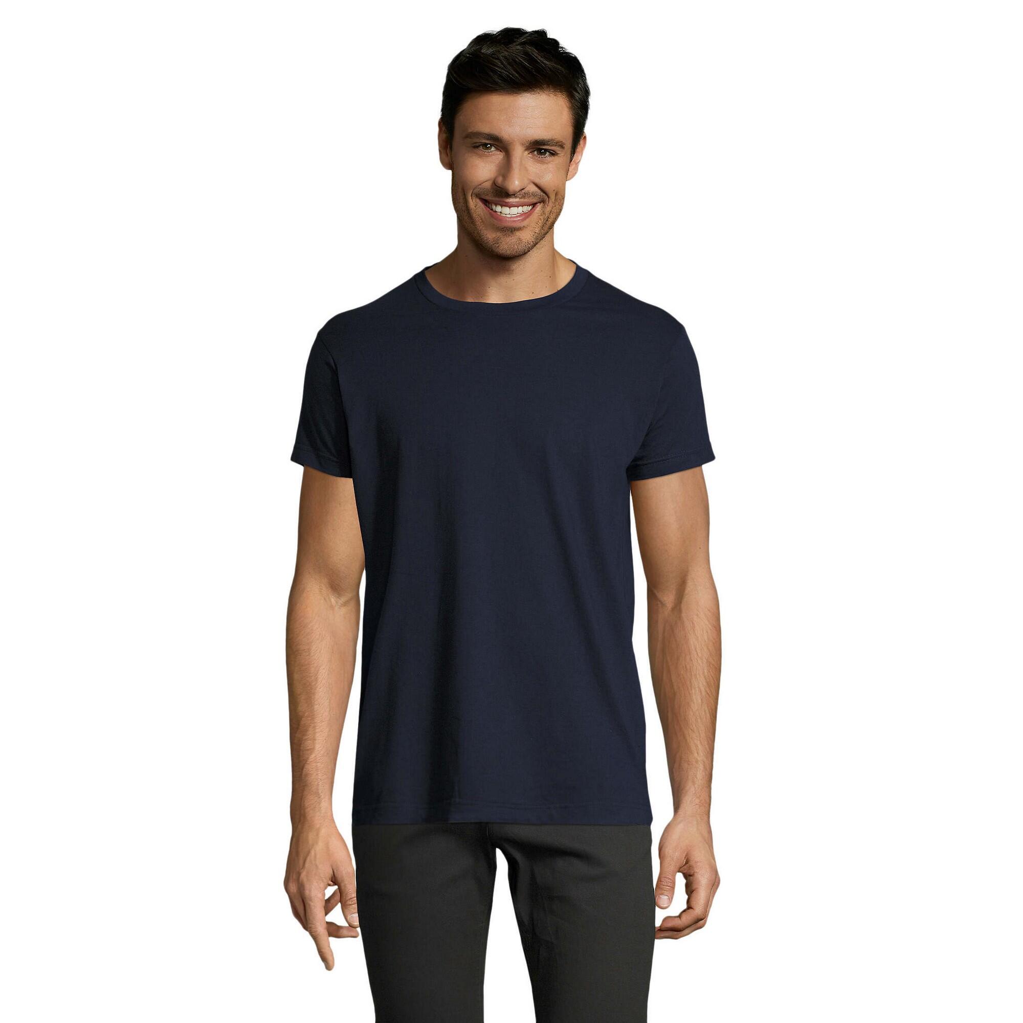 Sol's - Tshirt Imperial Adulte (bleu Marine Français) - T-shirt Manches Courtes - Bleu - 52 2xl - Decathlon
