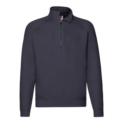 Unisex premium sweatshirt met kwart ritssluiting voor volwassenen (rood)