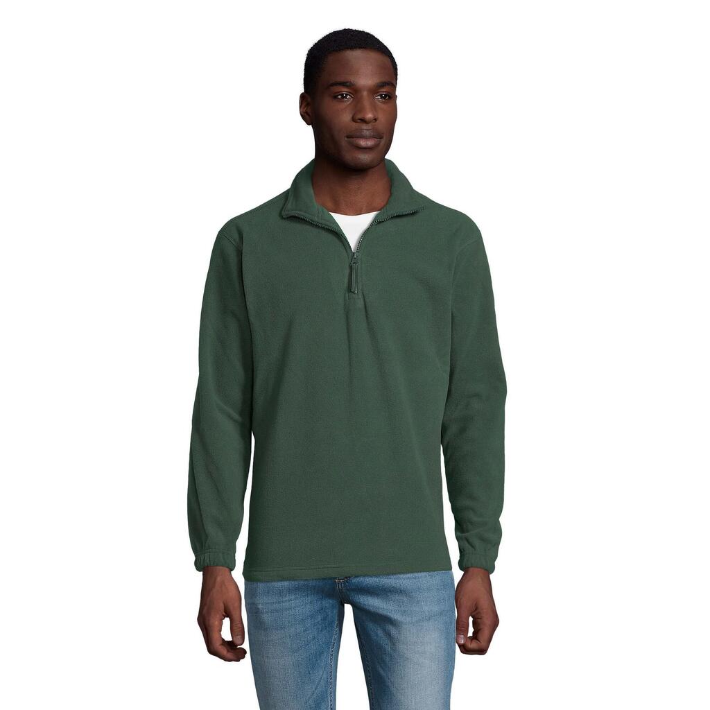 Unisex Adult Ness Half Zip Fleece Top (Fir Green)