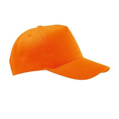 Buzz 5 paneel baseball cap (oranje)