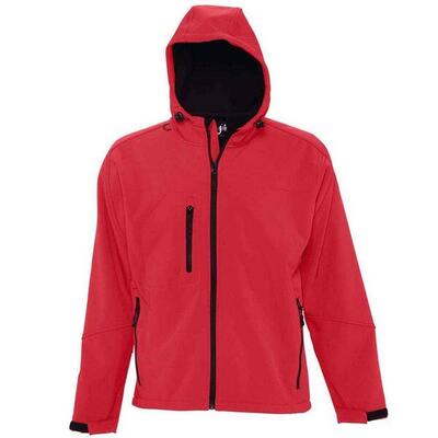 Heren replay soft shell jas met capuchon (wit)