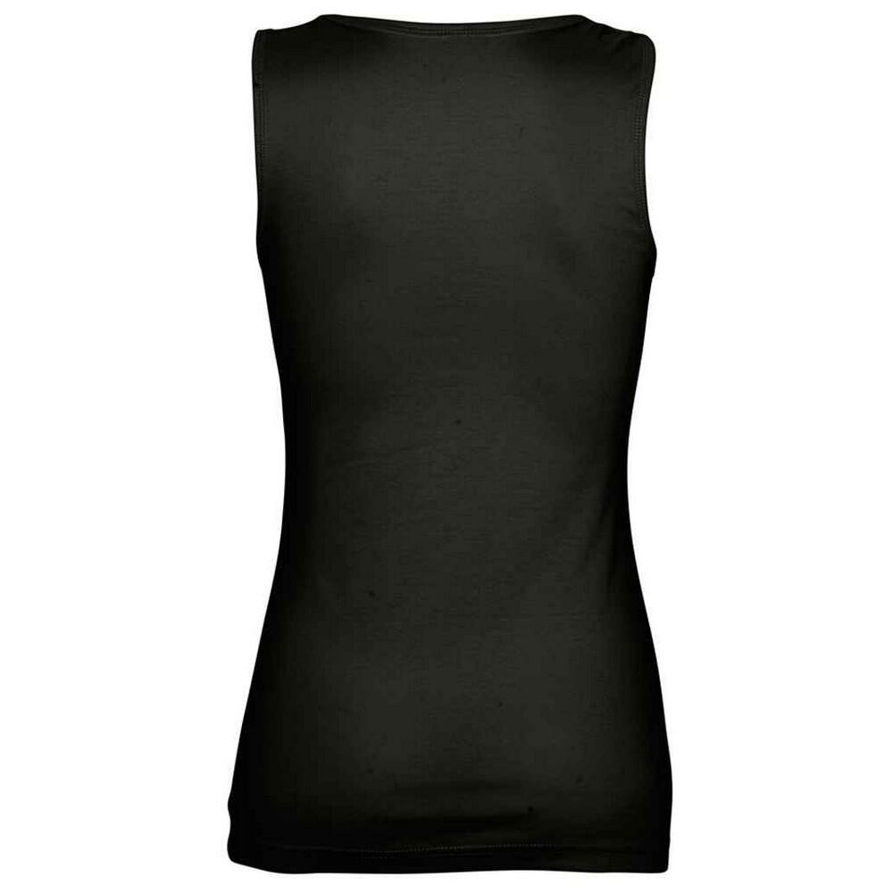 Camiseta Sin Mangas Jane para Mujer Negro Intenso 2/3