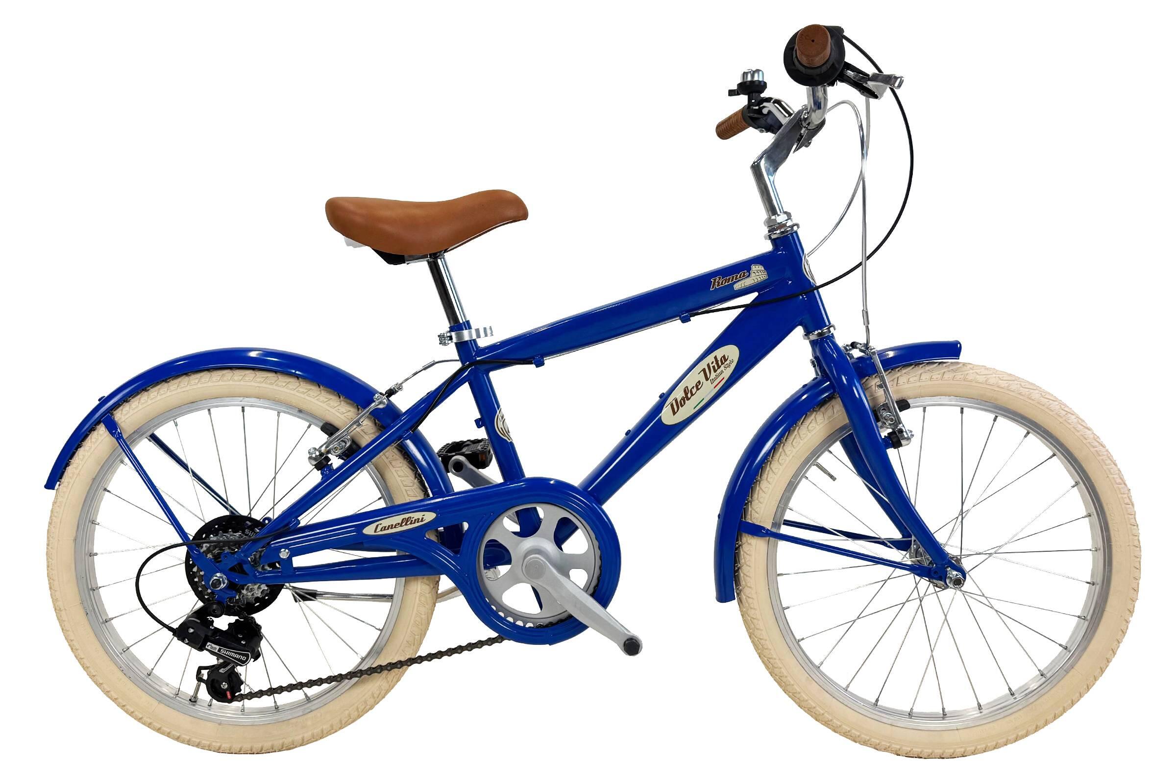CANELLINI Kinderfiets Dolce Vita by Canellini ROMA 20" 6V - Blauw