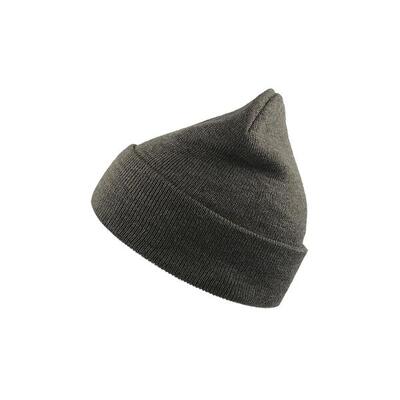 Wind dubbele huid beanie met draai draai (zwart)