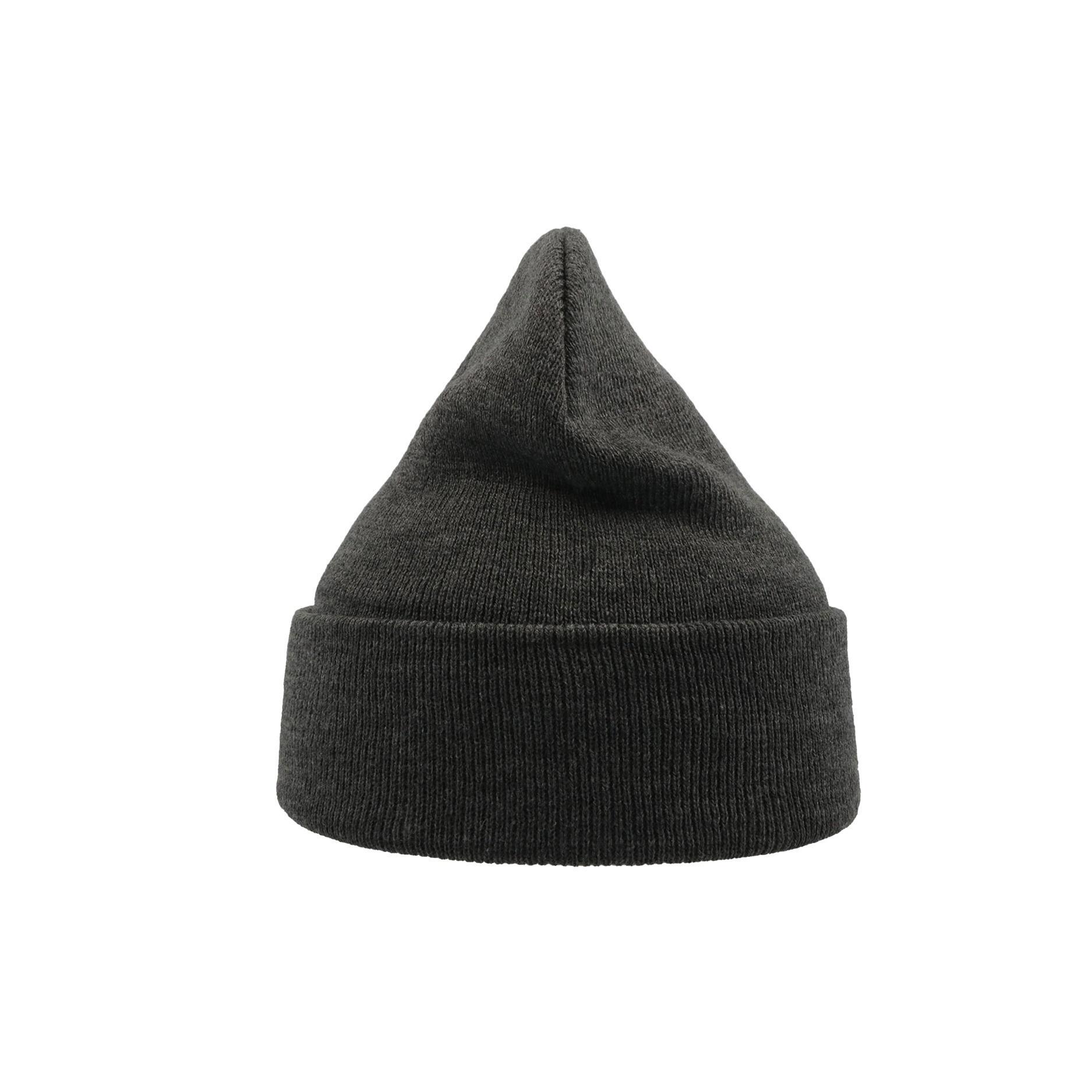 Berretto In Maglia Doppio Strato Con Risvolto Adulti/Unisex Atlantis Wind Grigio 2/3