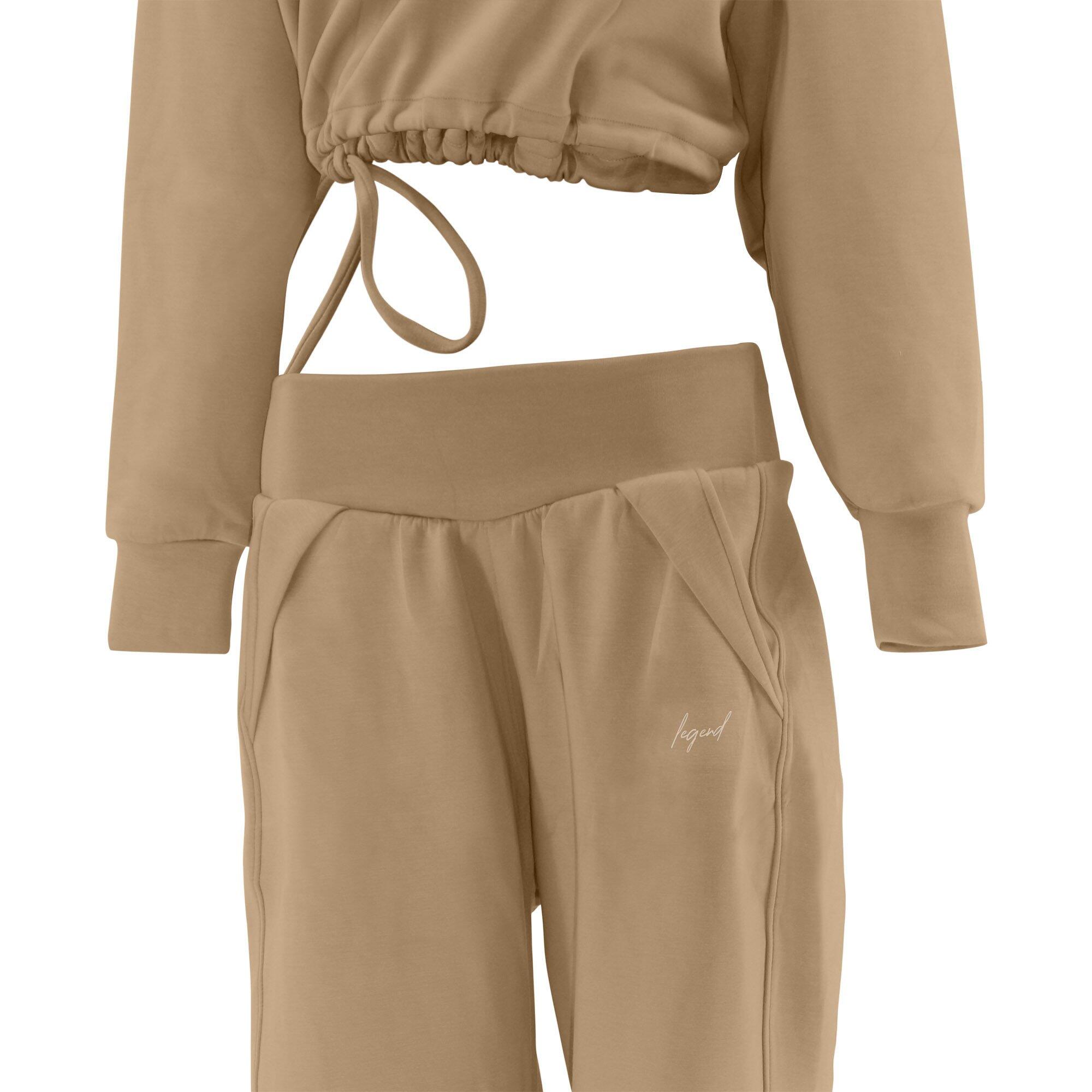 GracefulGlide Fashion Tracksuit Dames Beige 4/5
