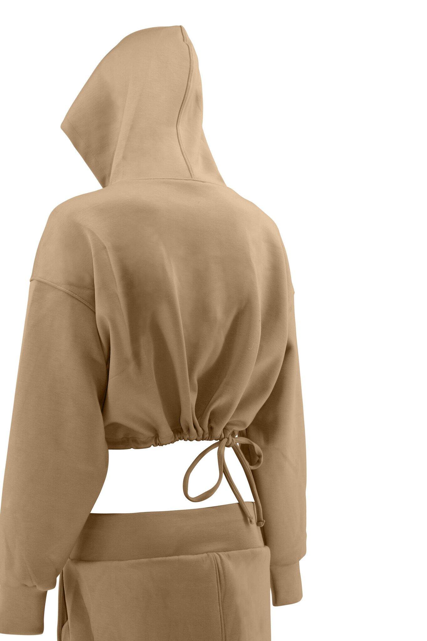 GracefulGlide Fashion Tracksuit Dames Beige 3/5