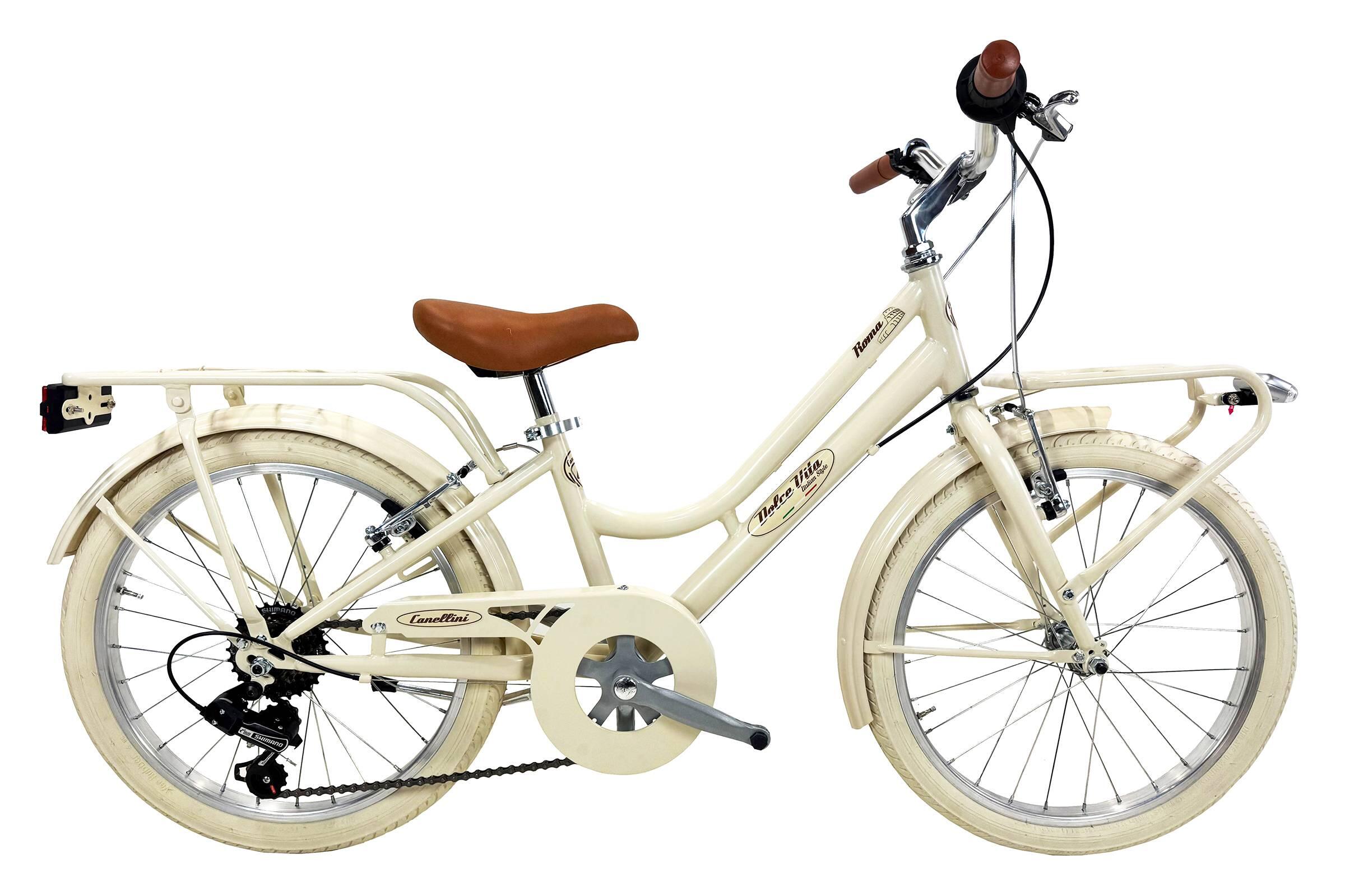 CANELLINI Bicicleta de Menina Dolce Vita by Canellini ROMA 20” 6V - Creme