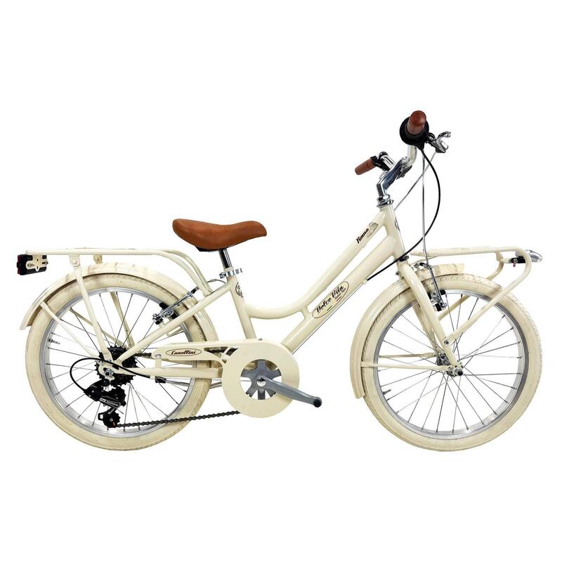 Vélo de Fille Dolce Vita by Canellini ROMA 20" 6V - Beige