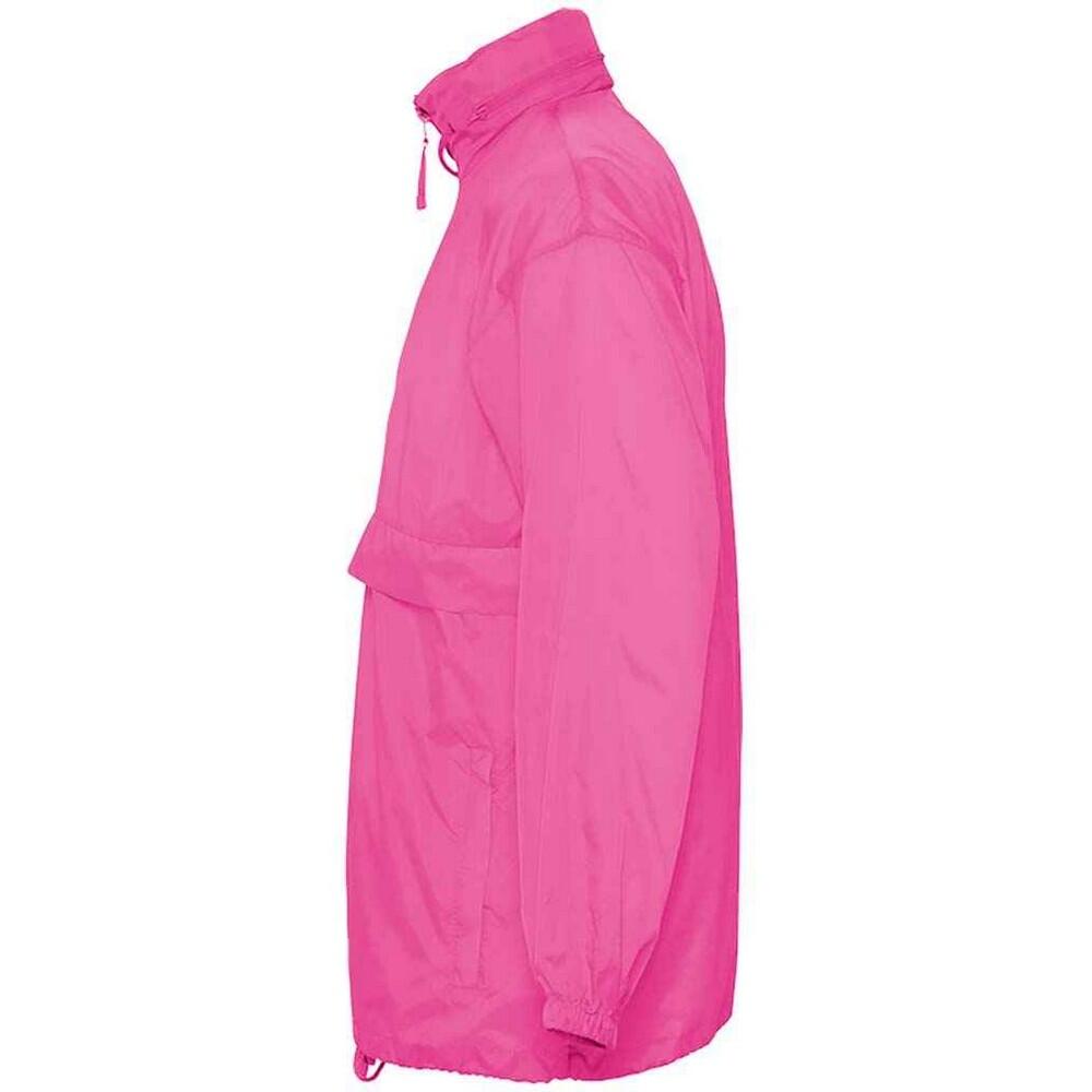 Windjack voor volwassenen (Neonroze) 3/4