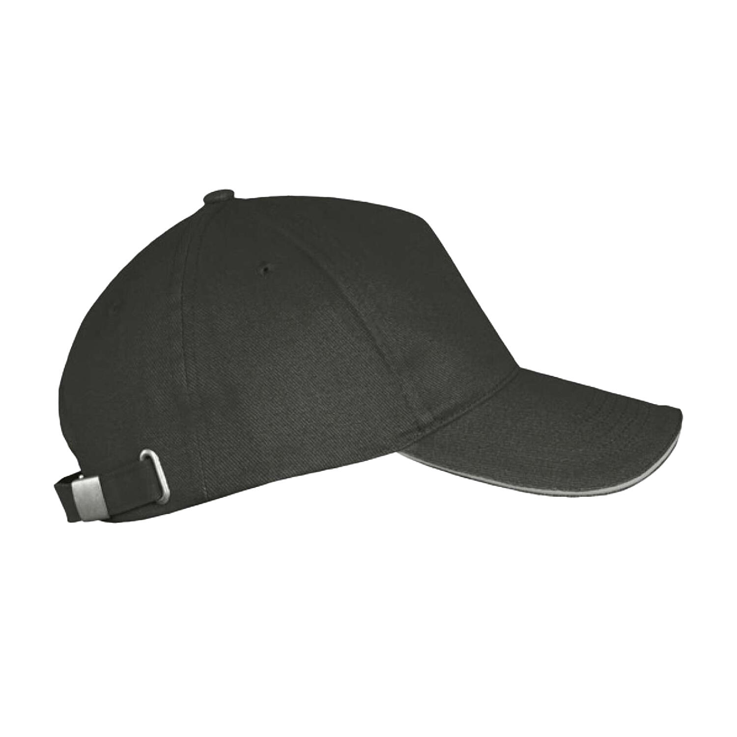 Casquette De Baseball LONG BEACH (Gris Foncé / Gris Clair) 3/4