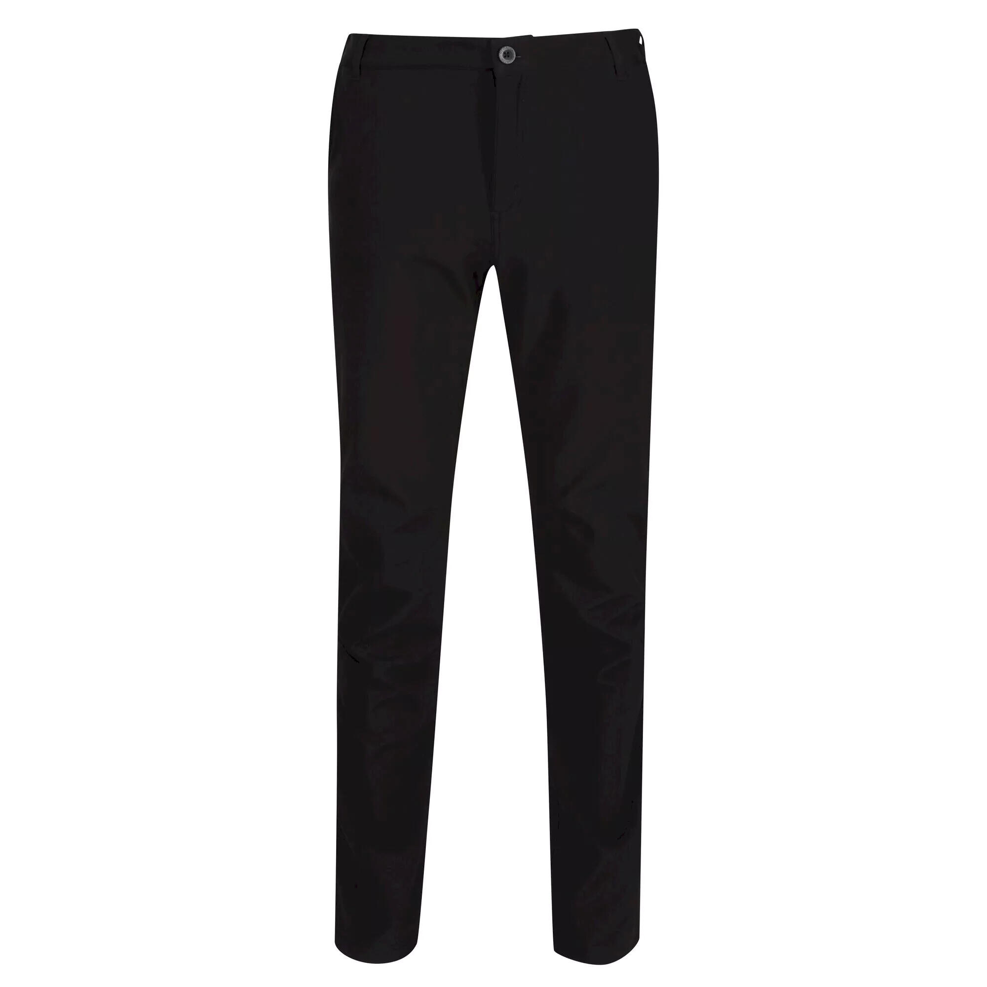 REGATTA Great Outdoors Mens Fenton Lightweight Softshell Trousers (Black)