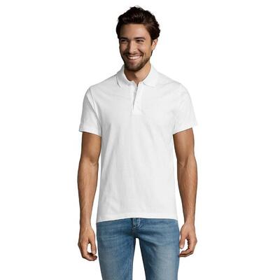 Heren prescott jersey poloshirt (wit)