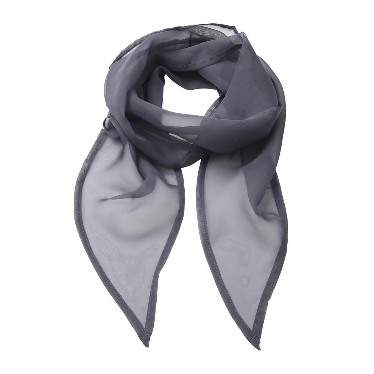 Dames Chiffon Sjaal (Staal) 1/3
