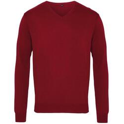 Pull À Col En V Homme (Rouge)