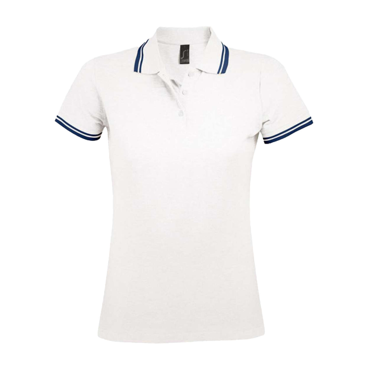 blanc / bleu marine.