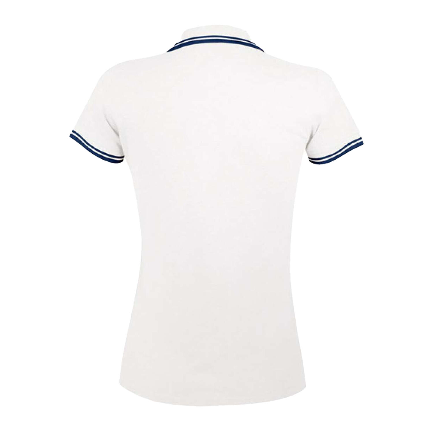 Polo PASADENA Femme (Blanc / Bleu Marine) 2/3