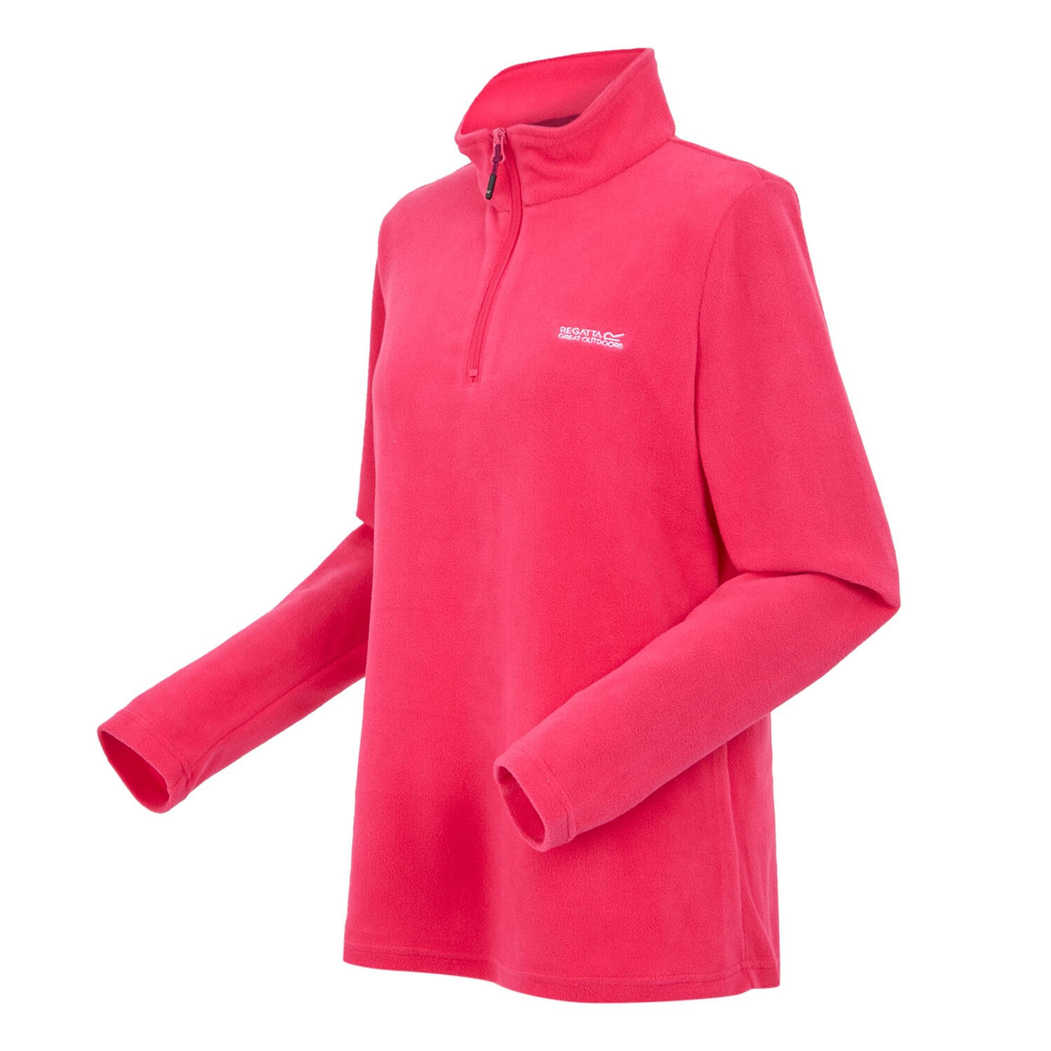 Great Outdoors Womens/Ladies Sweetheart 1/4 Zip Fleece Top (Pop) 3/5
