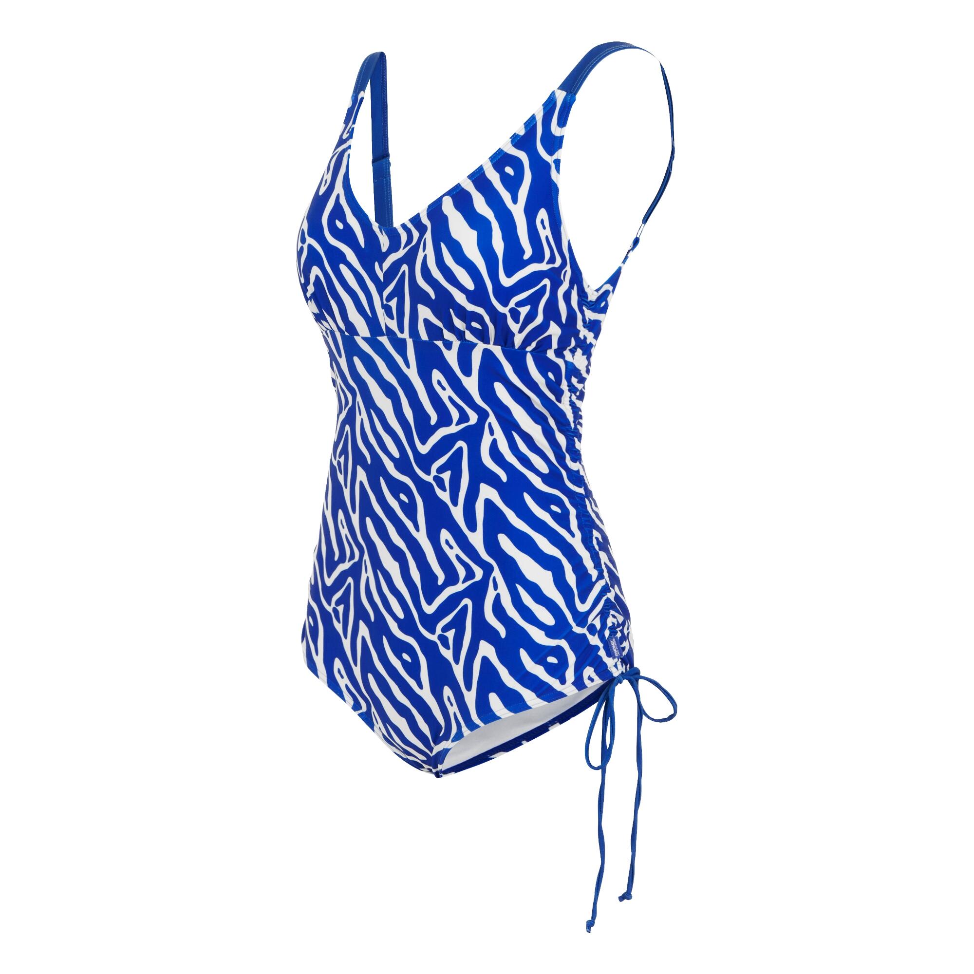 Womens/Ladies Alinae Abstract One Piece Swimsuit (Brightest Blue) 3/5