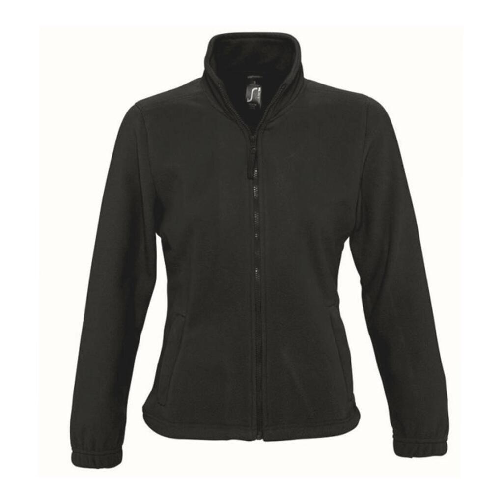 Womens/Ladies North Full Zip Fleece Jacket (Black)