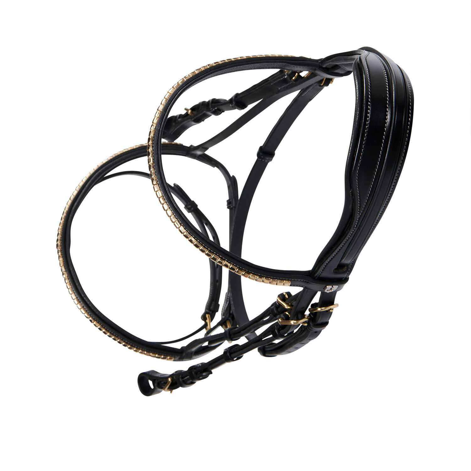 Sottosella anatomico per cavallo inglese in cuoio clincher Equestro 3/6