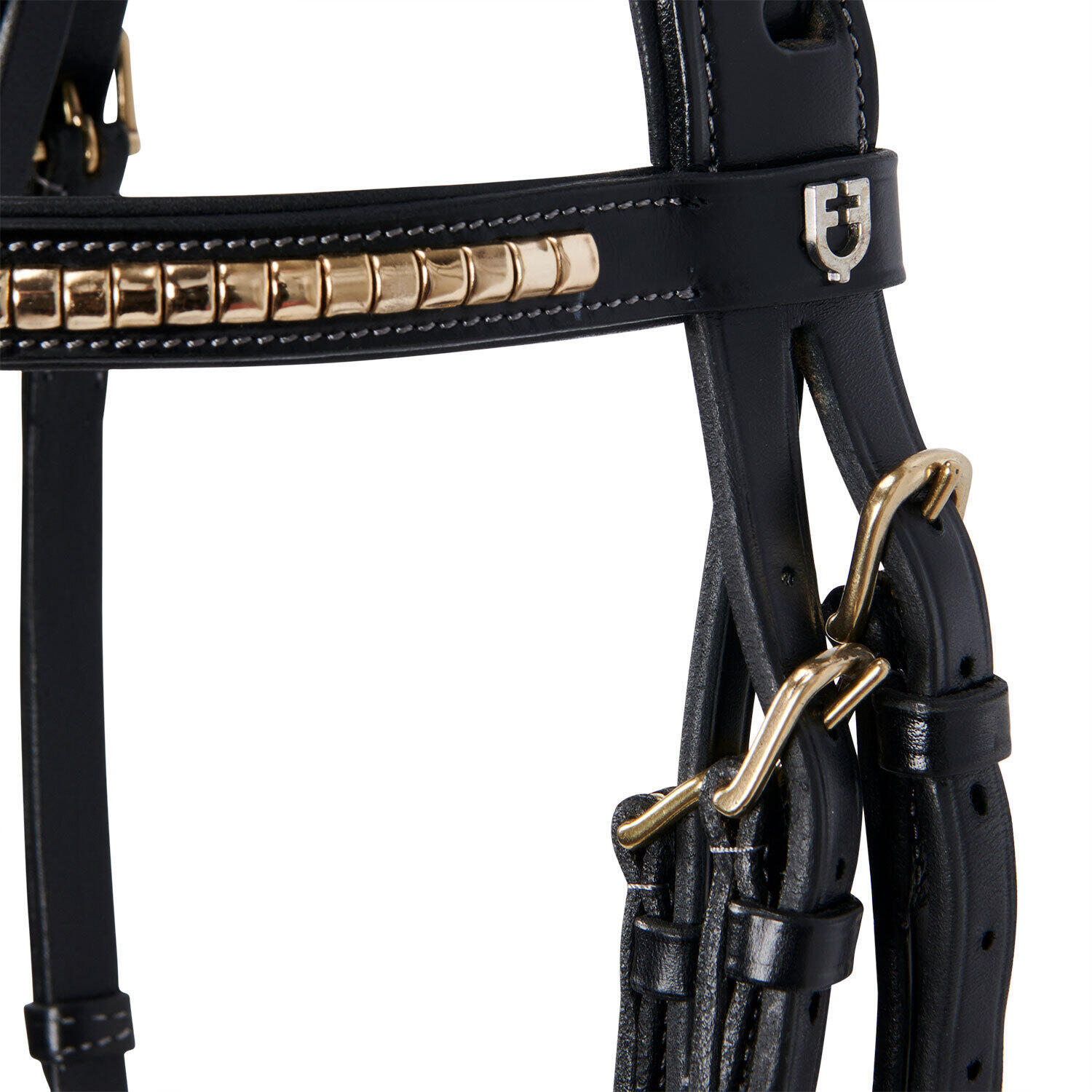 Sottosella anatomico per cavallo inglese in cuoio clincher Equestro 5/6