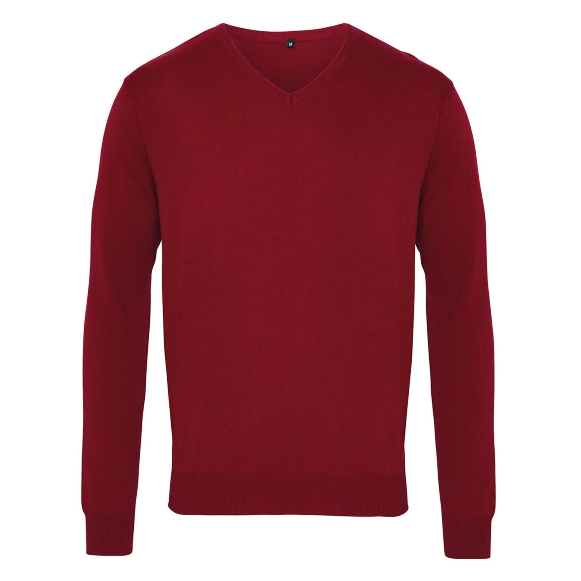 Sweter Męski Z Dzianiny Z Dekoltem V