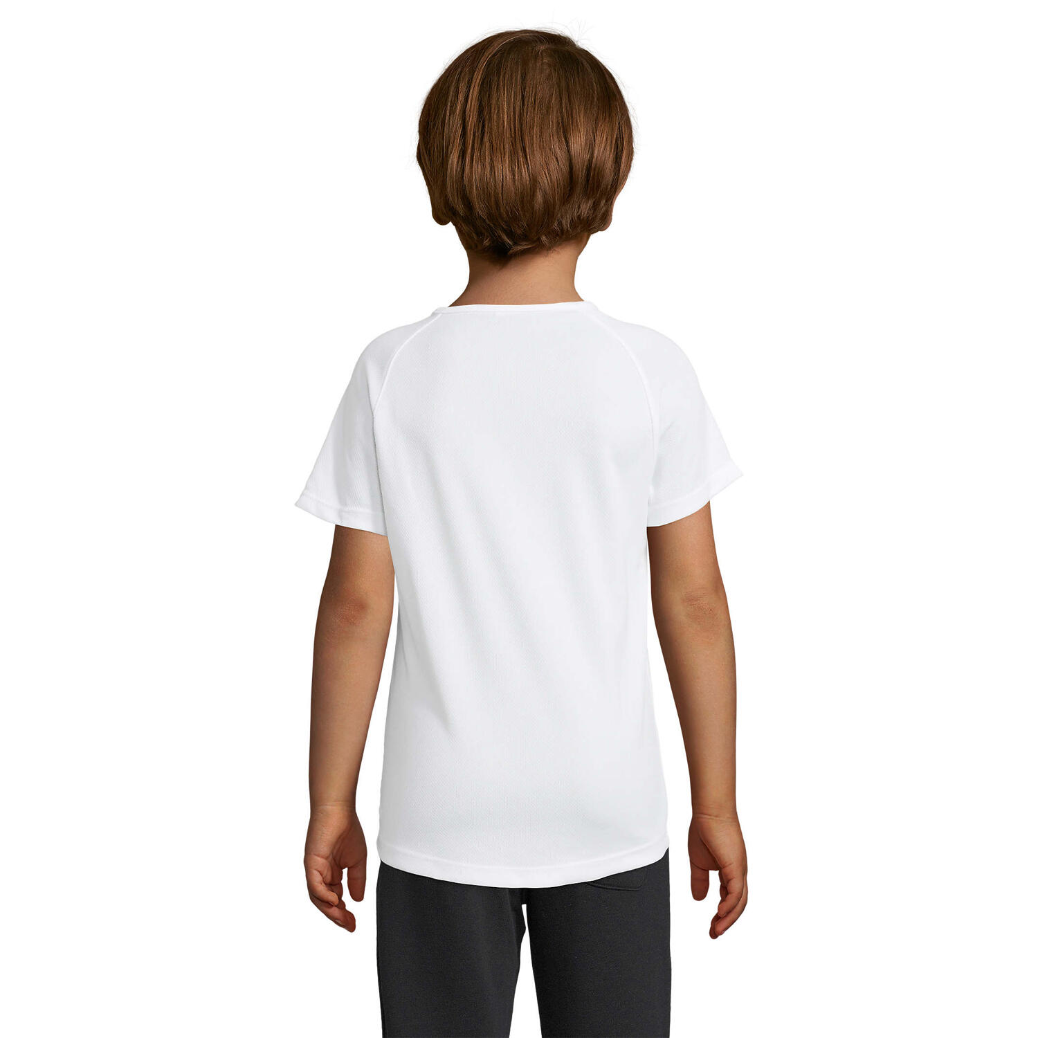 Camiseta Sporty Raglan para Niños/Niñas Blanco 2/3