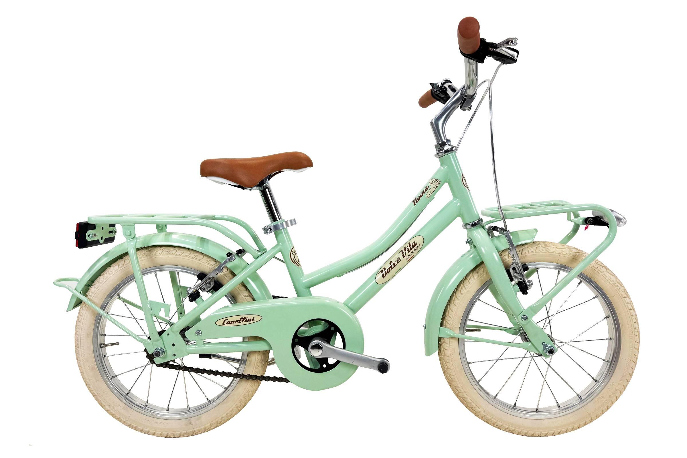 Bicicleta de menina dolce vita by canellini roma 16” - verde claro