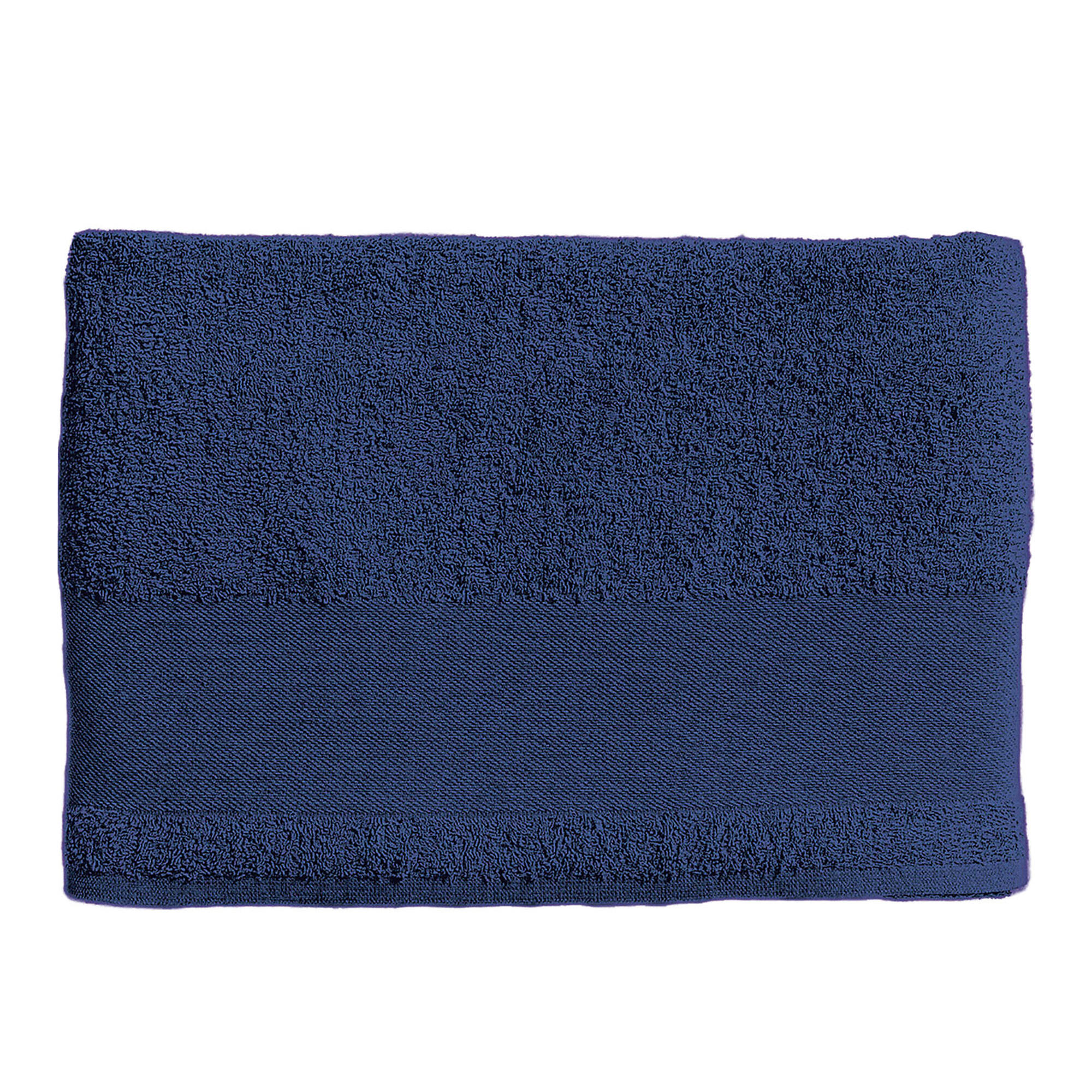 Sol's - Serviette De Bain Pour Invités Island (bleu Marine Français) - Serviette - Bleu - Decathlon