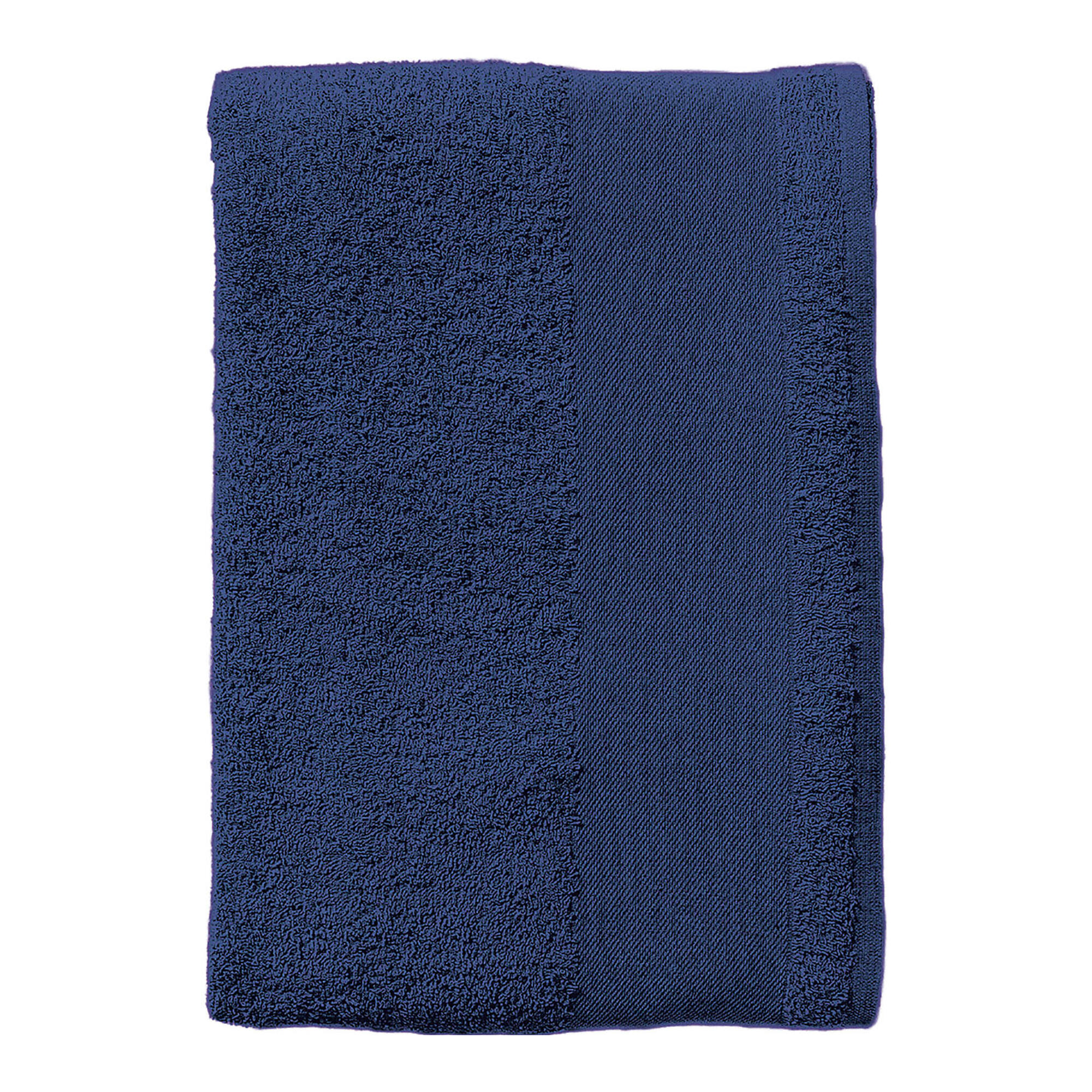 Serviette De Bain Pour Invités ISLAND (Bleu Marine Français) 2/3
