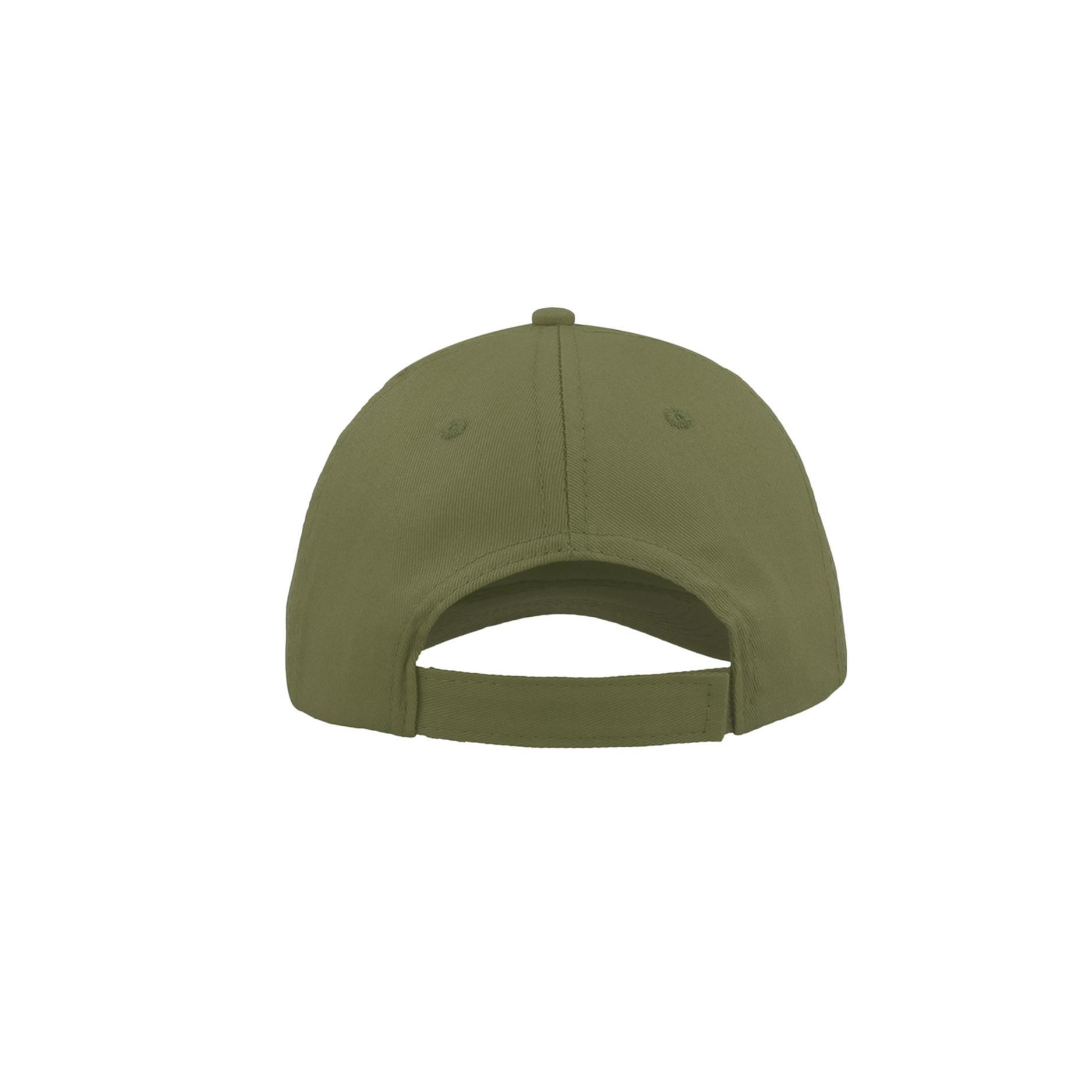 Cappellino A 6 Pannelli Con Visiera Adulti/Unisex Atlantis Start Oliva 2/4
