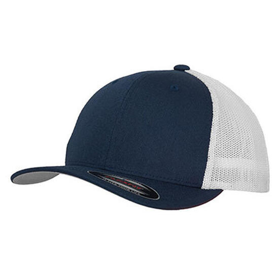 Tweekleurige Mesh Trucker Cap (Marine)