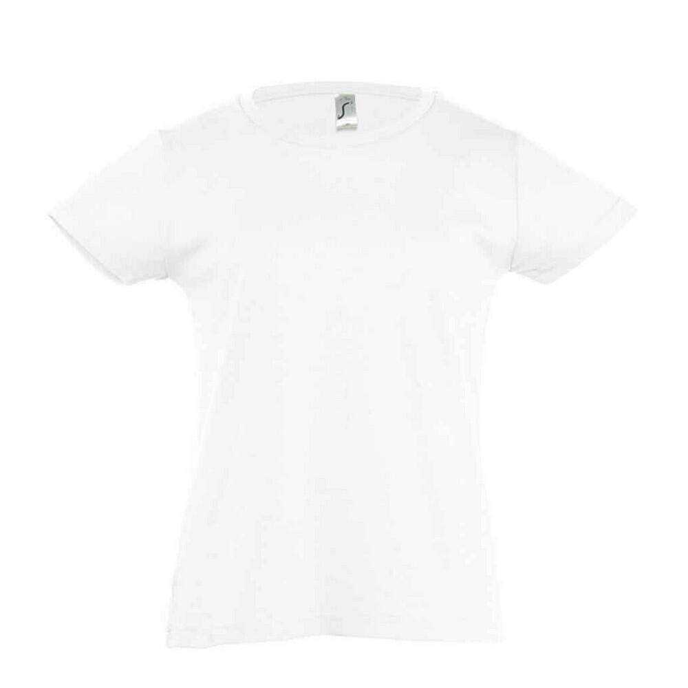 Childrens/Kids Girlie Cherry TShirt (White)